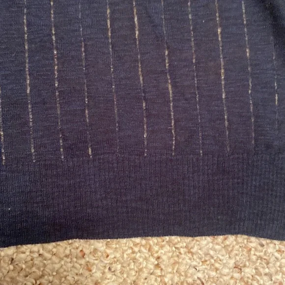 Navy Sleeveless Sweater - Picture 8 of 8